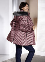 Jacke mit abnehmbarer Kapuze MAUVE