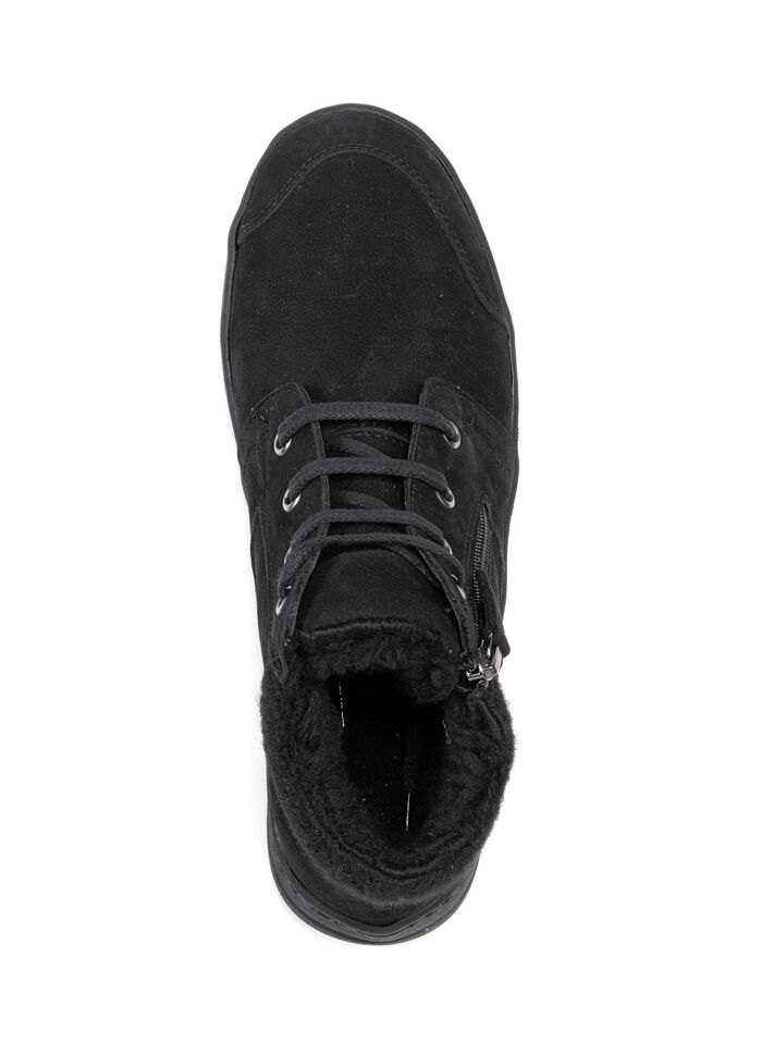 ELENA EDEN, gef&uuml;tterte Damen-Boots, Winterschuhe, Weite H, mit herausnehmbarem Fussbett SCHWARZ