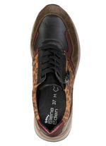 ELENA EDEN, trendige Damen-Sneaker, Weite H, mit herausnehmbarem Fussbett BRAUN-BUNT