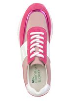 ELENA EDEN Sneaker mit Zier-Perforation PINK-WEISS