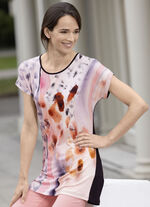 Longshirt mit &uuml;berschnittener Schulterpartie 