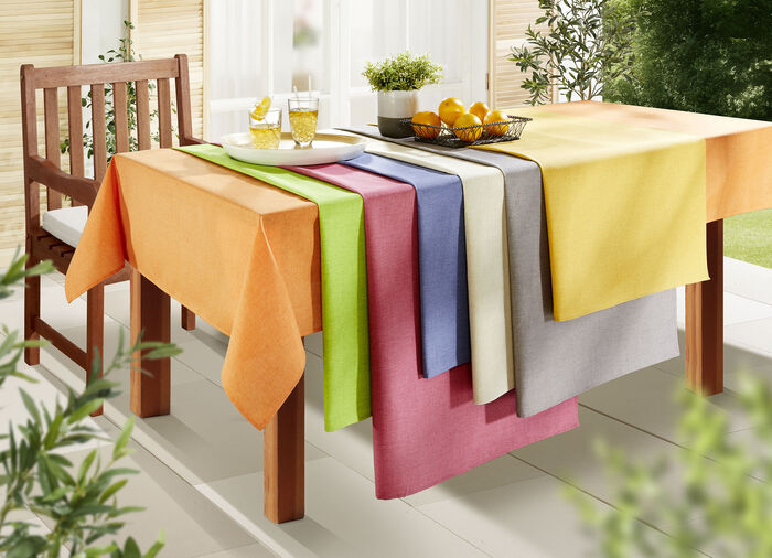 Tischdecke für den Innen- und Aussenbereich mit Fleckschutz-Ausrüstung 