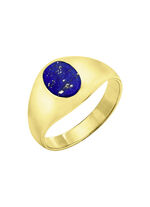 Herrenring mit echt Lapislazuli 