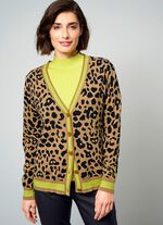 Strickjacke mit Tierfell-Optik 