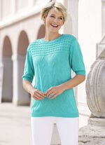 Pulli in Mustermix TÜRKIS