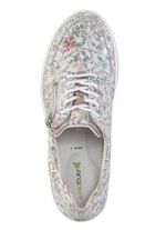 Waldl&auml;ufer Sneaker aus floral bedrucktem Nubukleder 