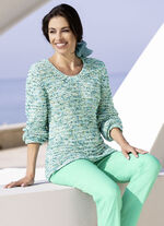 Pullover mit hochwertigem Federeffektgarn 