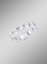 Memoire-Brillantring mit ca. 18 Brillanten 