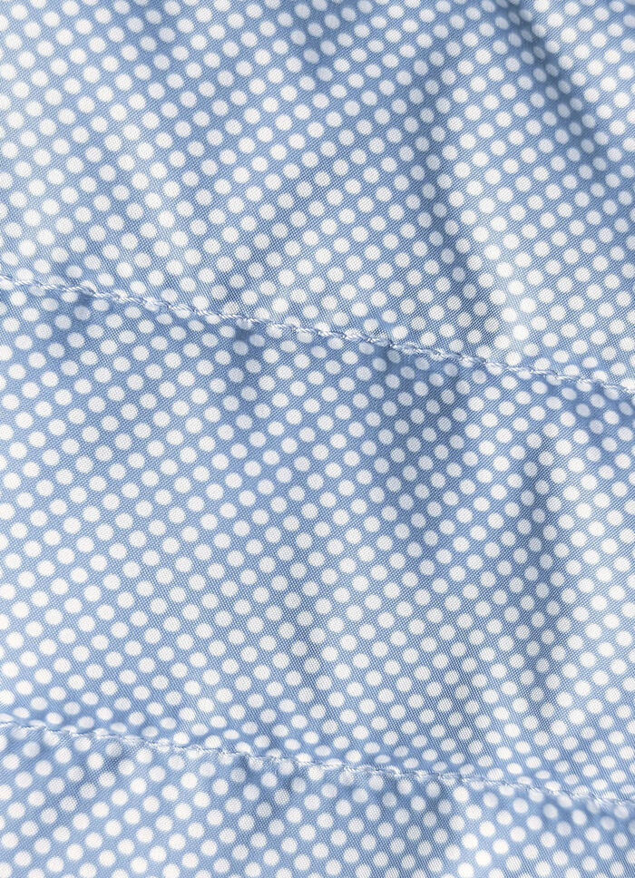 Jacke mit apartem Minimaldessin HIMMELBLAU-WEISS