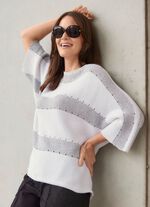 Pullover mit edlen Glitzerakzenten 