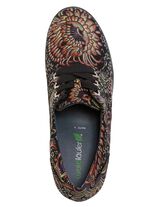 Waldl&auml;ufer, bequemer Damen-Trotteur, Weite H, mit herausnehmbarem Fussbett SCHWARZ-BUNT