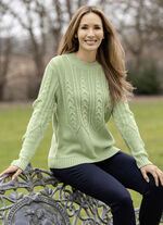 Pullover in Mustermix LINDGRÜN
