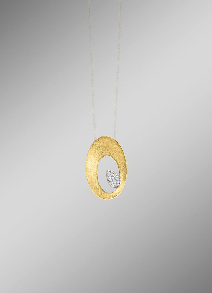 Eleganter Blickfang: Anh&auml;nger mit 11 Brillanten 