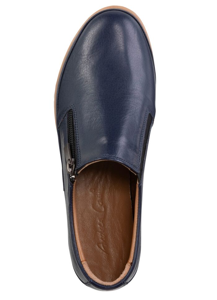 Andrea Conti Slipper aus Nappaleder MARINE