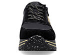 Remonte, trendige Damen-Sneaker, Weite G, mit herausnehmbarem Fussbett SCHWARZ-GOLD