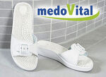 Massage-Pantolette mit anatomisch geformtem Fussbett 