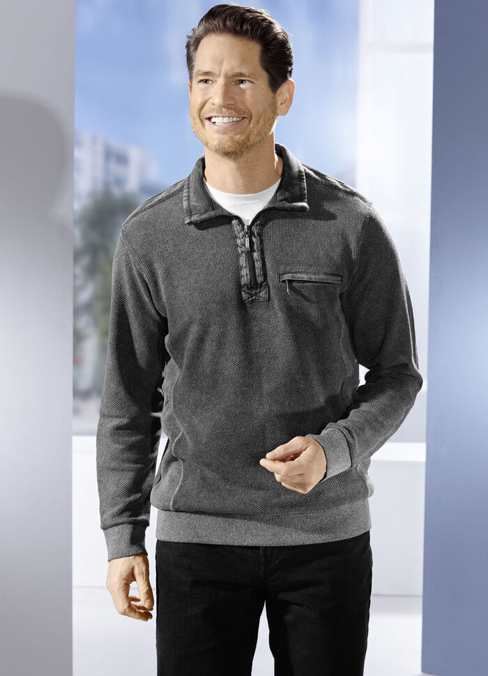 Troyer mit Brusttasche ANTHRAZIT