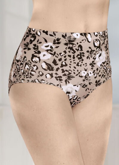 Laurina Viererpack Slips mit h&uuml;bschem Druckdessin 