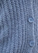 Strickjacke mit Paillettengarn JEANSBLAU MELIERT