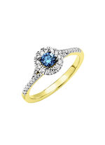 Edler Damenring mit Brillanten 