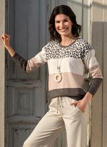 Pullover in Feinstrick ECRU-BEIGE-BRAUN