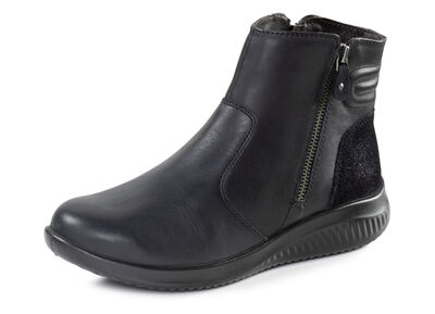 Gefütterte Damen-Boots, Winterschuhe, Weite K, mit Lammfell 