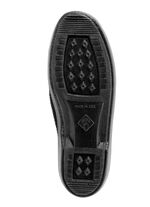 Slipper aus elastischem Strickmaterial mit Schnürung SCHWARZ