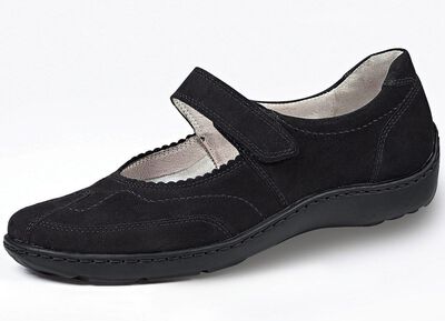 Waldl&auml;ufer, bequeme Damen-Slipper, Weite H, mit herausnehmbarem Fussbett 