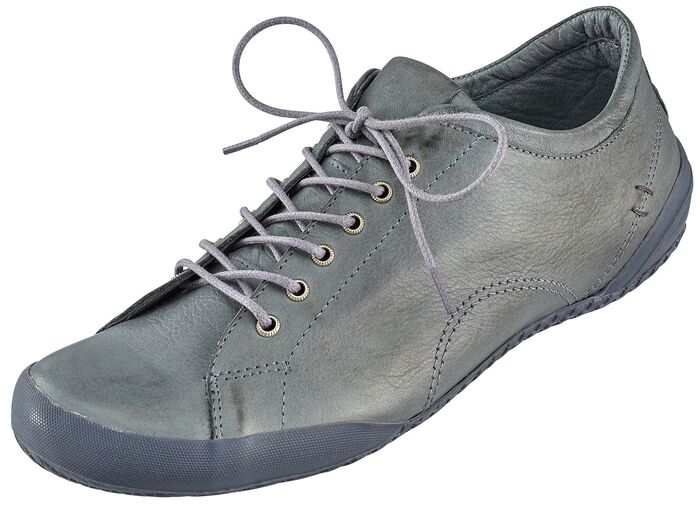 Andrea Conti, klassische Damen-Schn&uuml;rschuhe, mit herausnehmbarem Lederfussbett GRAFIT