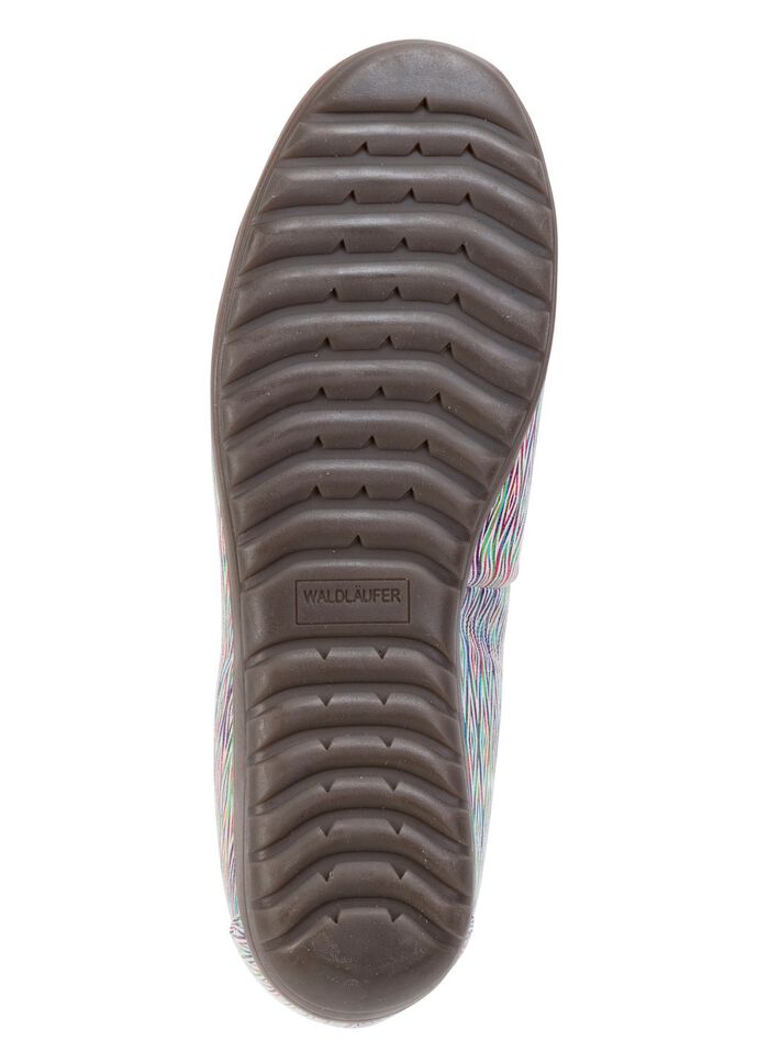 Waldl&auml;ufer Ballerinas aus Nubukleder WEISS-BUNT