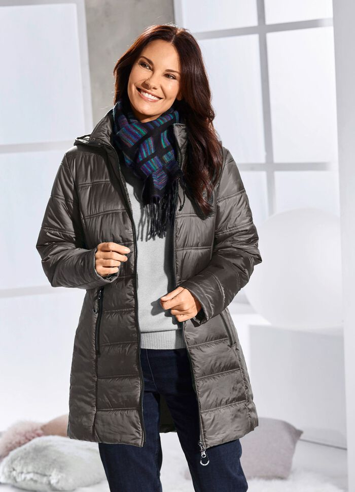 Jacke mit 2-Wege-Rei&szlig;verschluss GRAFIT