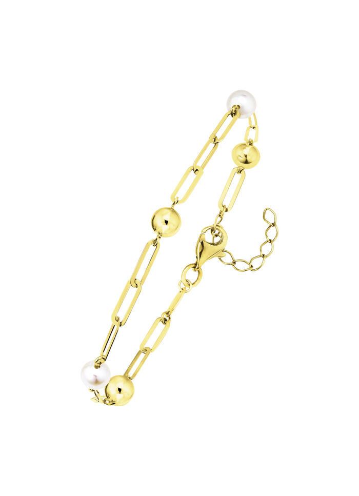 Armband aus Gold mit Süsswasser-Zuchtperlen 