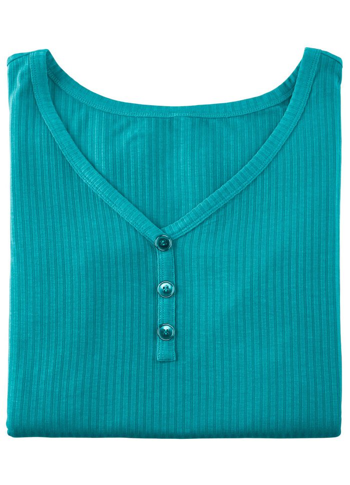 Laurina Tr&auml;gershirt mit Zierknopfleiste 