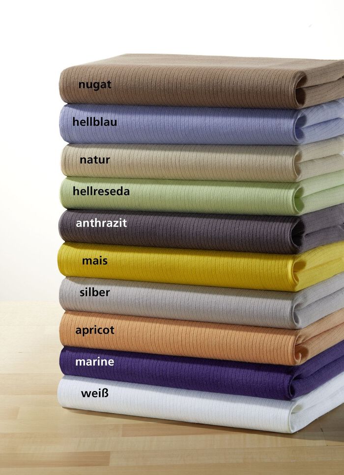 Spannbettt&uuml;cher mit Sanfor-Ausr&uuml;stung HELLBLAU