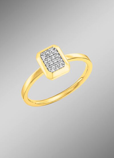 Damenring mit Brillanten 