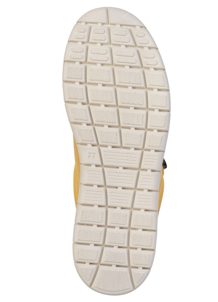 ELENA EDEN, bequeme Damen-Schnürschuhe, Weite G, mit herausnehmbarem Fussbett GELB