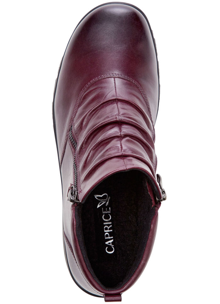 ELENA EDEN, gefütterte Damen-Boots, Winterschuhe, Weite H, mit Reissverschluss BORDEAUX