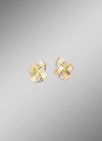 Modische Knoten-Clipstecker in Tricolor 