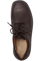 GINO GALANTE, klassische Herren-Schn&uuml;rschuhe, mit herausnehmbarem Fussbett MOKKA