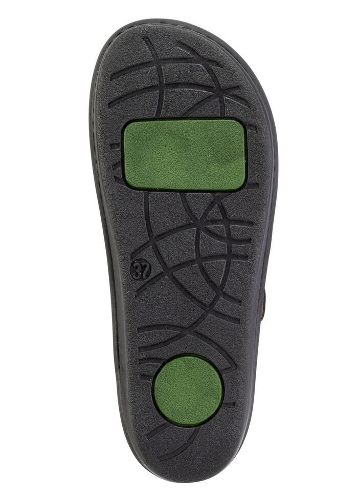 Mubb Clog aus perforiertem Nappaleder SCHWARZ