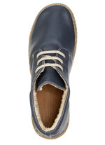 ELENA EDEN, gef&uuml;tterte Damen-Boots, Weite G, mit herausnehmbarem Fussbett BLAU