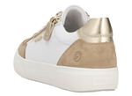 Remonte Sneaker aus Nappa- und Veloursleder mit Metallic-Besatz 