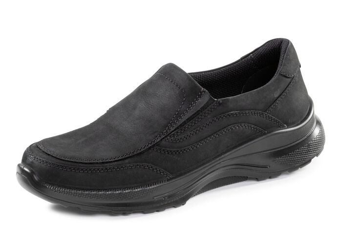 Slipper aus Nubukleder SCHWARZ