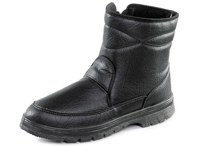 Stiefelette mit Knitter-Struktur 