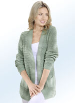 Strickjacke mit weichem Griff MINT
