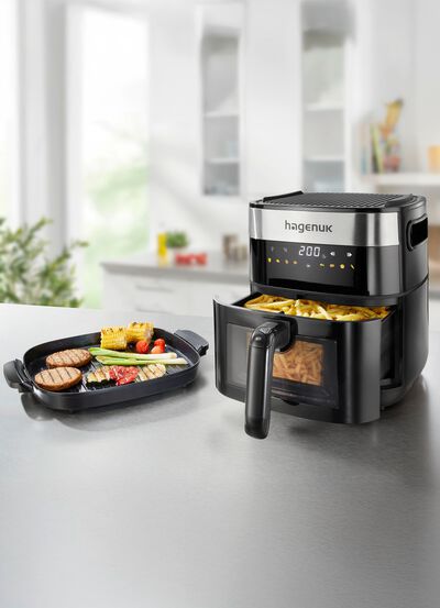 Heissluft-Fritteuse 2-in-1 