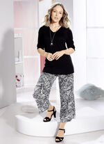 Culotte in floraler Dessinierung 