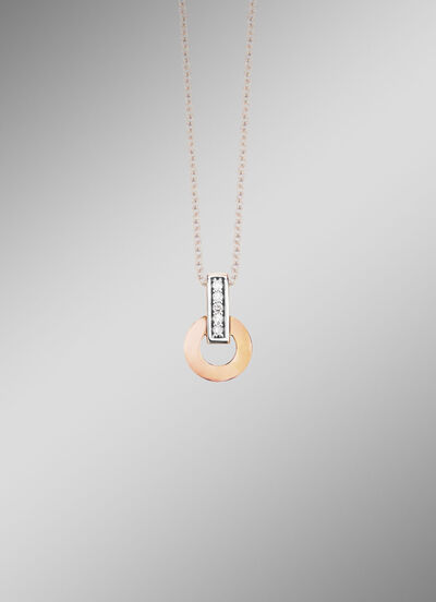 Moderner Anh&auml;nger mit 5 Brillanten 