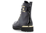 Remonte, stylische Damen-Stiefeletten, Winterschuhe, Weite G, mit herausnehmbarem Fußbett SCHWARZ-GOLD