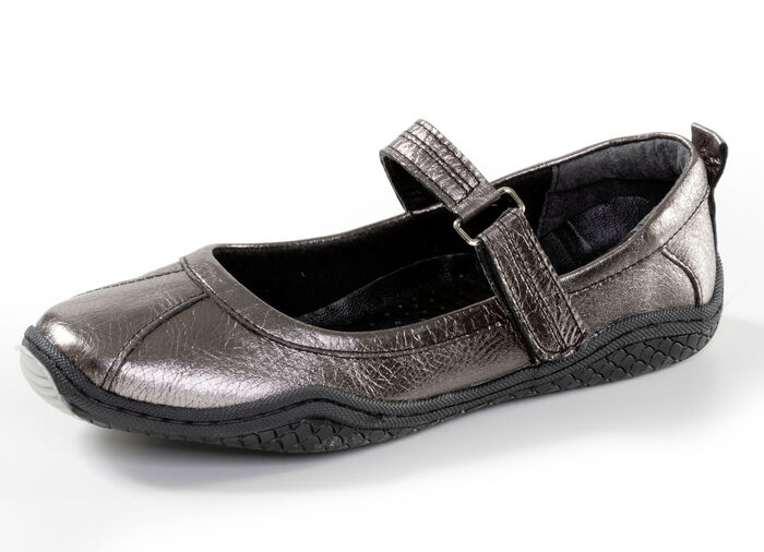 Gemini, klassische Damen-Slipper, Weite G, mit herausnehmbarem Fussbett ANTIKBRONZE